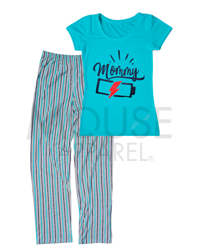 Pijama Dama manga corta. Mommy Battery