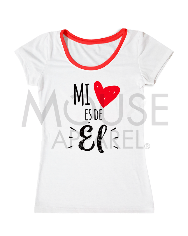 Playeras de pareja. Mi corazón