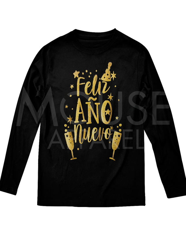 Playera navideña kids. Feliz Año Nuevo