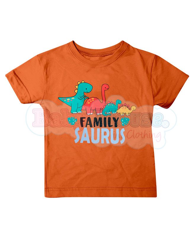 Pijama Manga corta  1 a 10 Años. Family Saurus