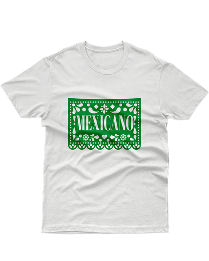 Playera caballero manga corta . Mexicano papel
