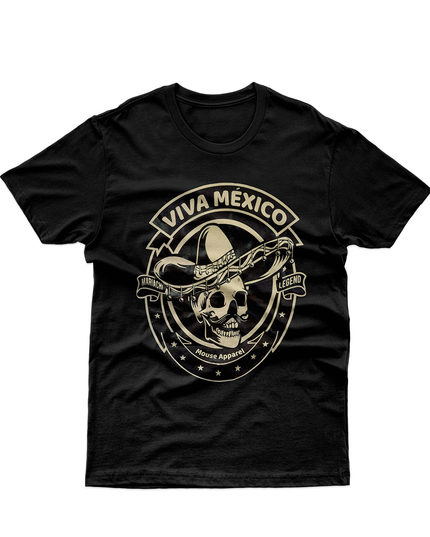 Playera caballero . Calaca Viva México