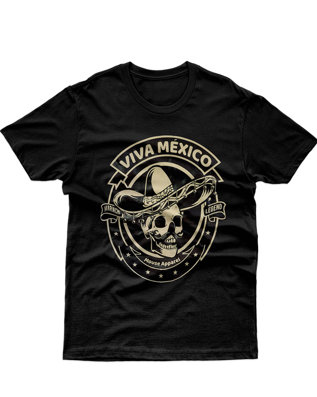 Playera caballero . Calaca Viva México