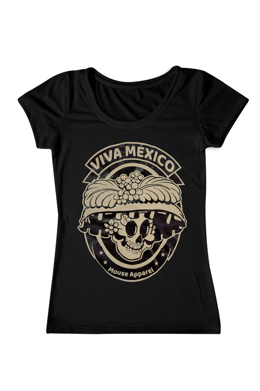 Playera Dama. Calaca viva México