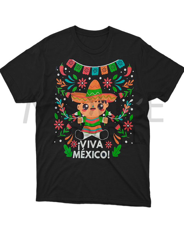 Playera caballero . Muñeco mexicano