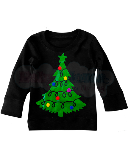 Playera Kids. Árbol pompones reales