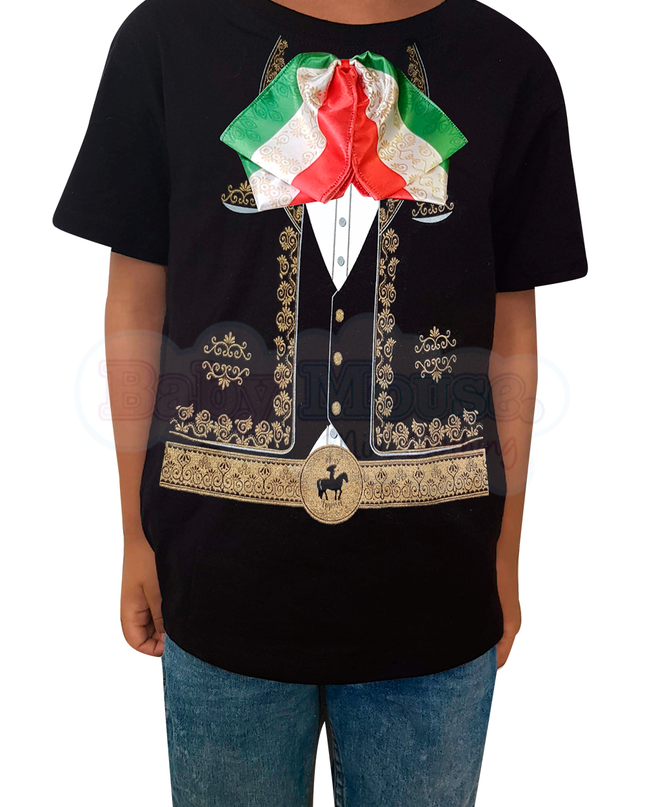 Playera Kids Unisex. Mariachi Real Tricolor