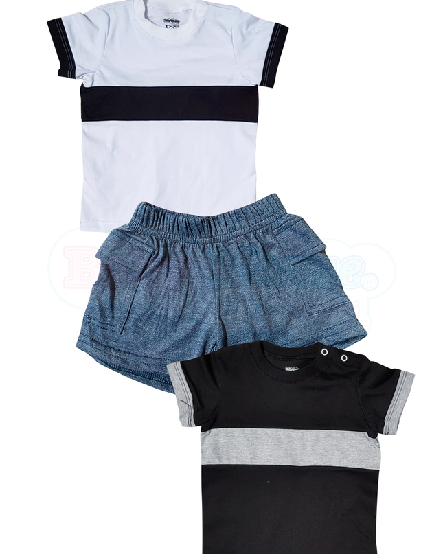 Set 3 Pzas - Short y Playeritas combinación