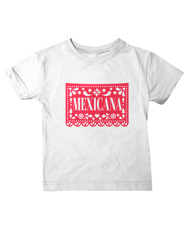 Playera Kids Niña manga corta. Mexicana