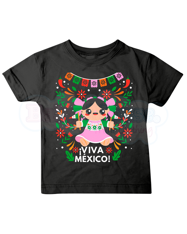 Playera Niña. Muñeca mexicana