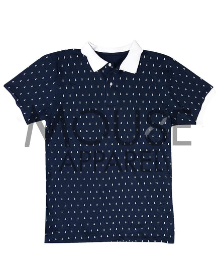 Playera niño Tipo Polo. Anclas
