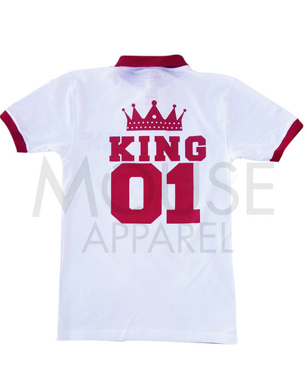Playera Dama tipo polo . Team Love