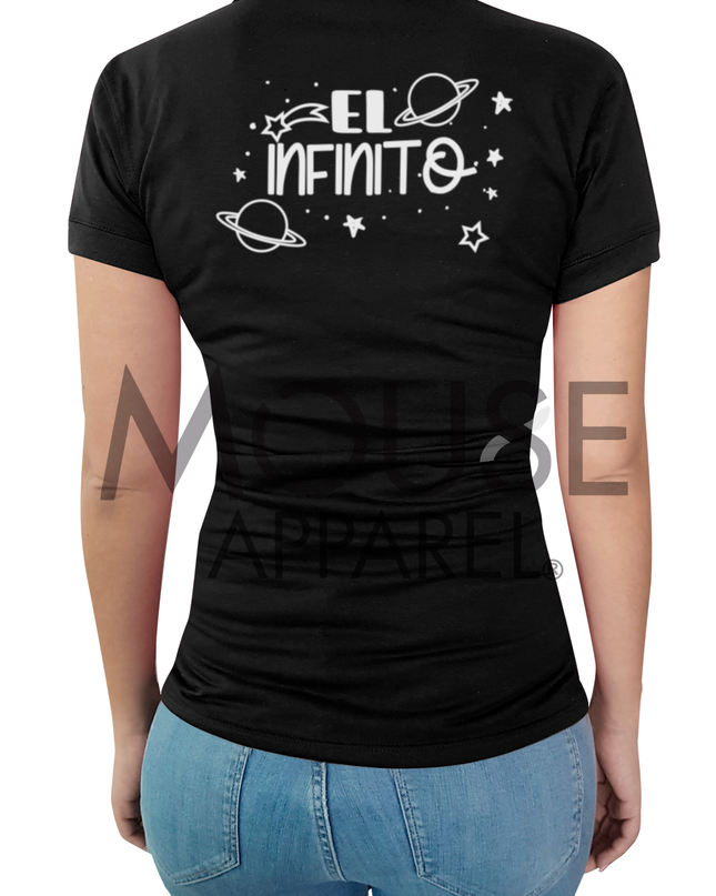 Playera Dama tipo polo . El infinito