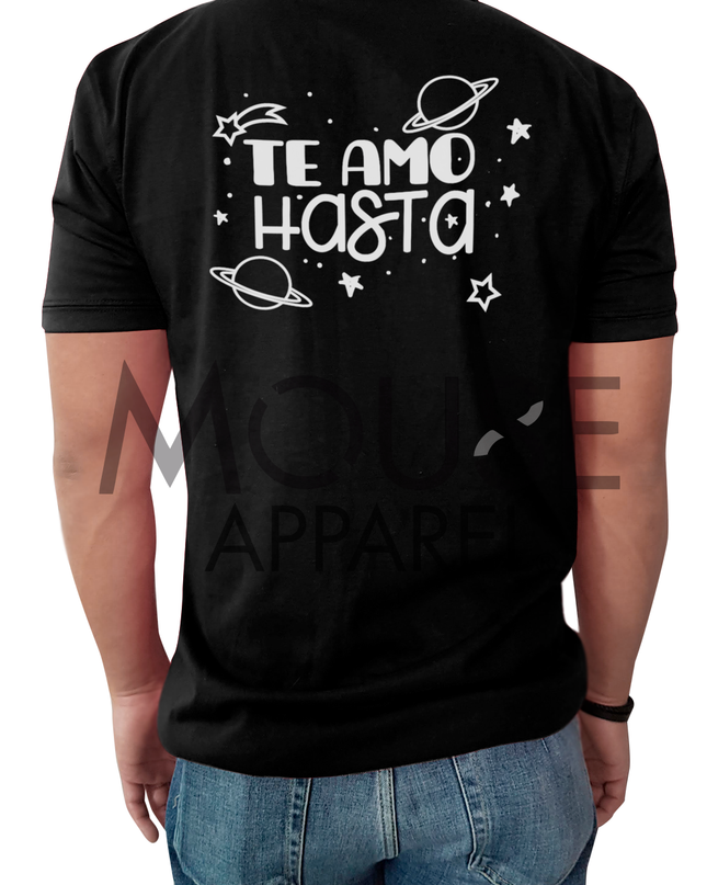 Playera Caballero Tipo polo. Te amo hasta