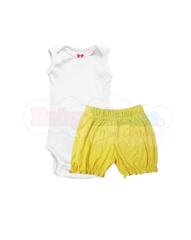 Bloomer tradicional para niña. Amarillo