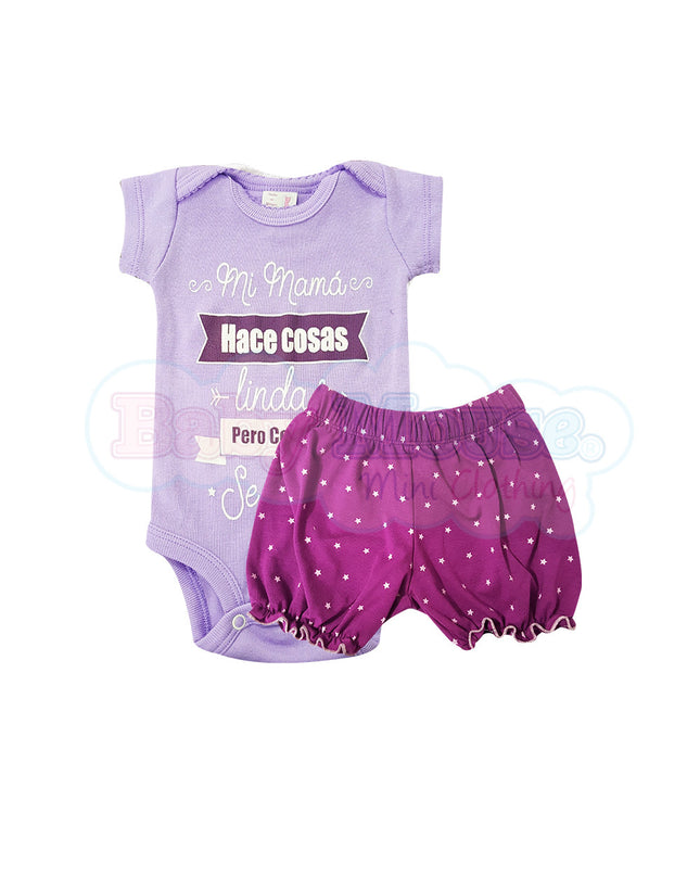 Bloomer tradicional para niña. Morado