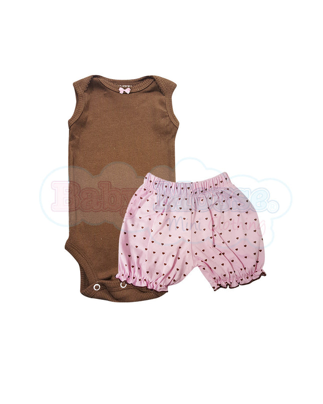 Bloomer tradicional para niña. Rosa