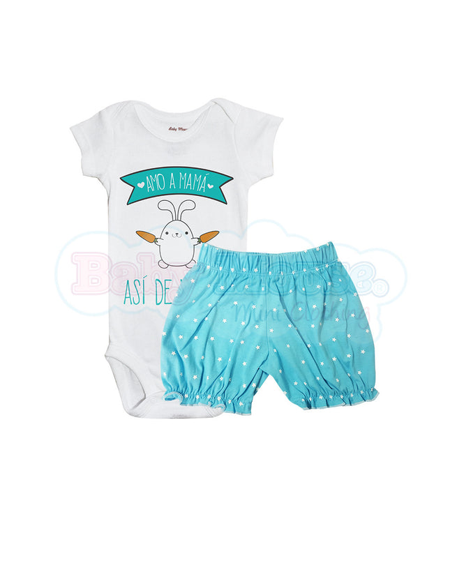 Bloomer tradicional para niña. Turquesa