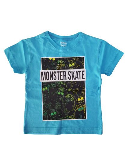 Playera kids niño. Monster Skate