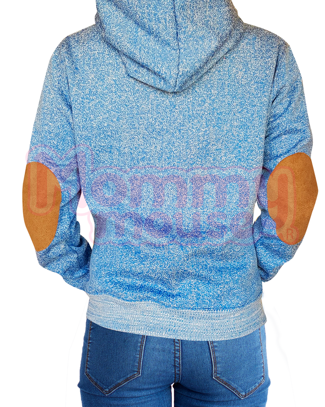 Sudadera Dama con coderas. Azul