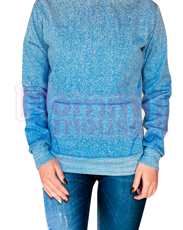 Sudadera Dama con coderas. Azul