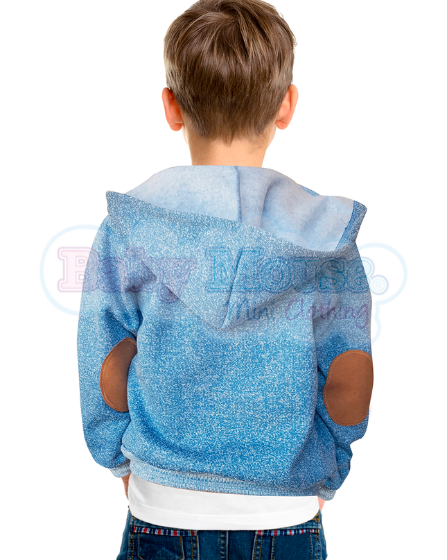 Sudadera Kids con coderas. Azul