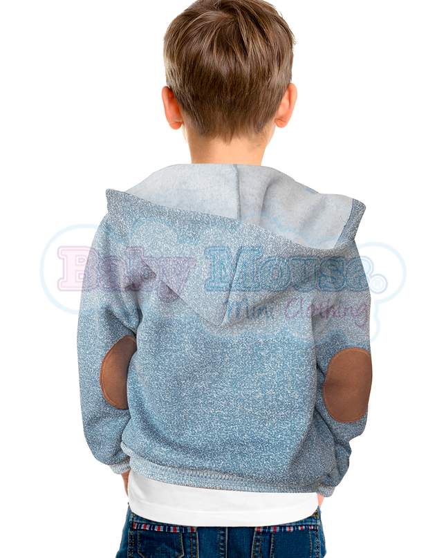 Sudadera Kids con coderas. Gris