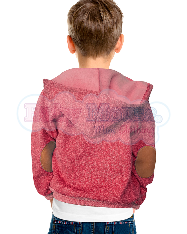 Sudadera Kids con coderas. Rojo