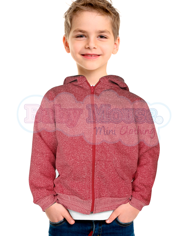 Sudadera Kids con coderas. Rojo