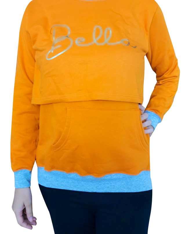 Sudadera cuello redondo Lactancia. Bella Foil