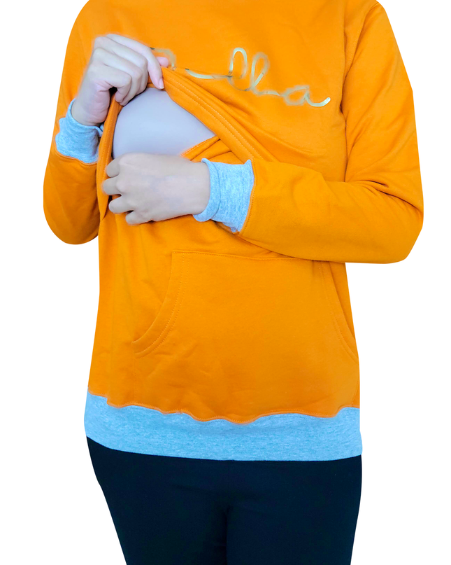 Sudadera cuello redondo Lactancia. Bella Foil