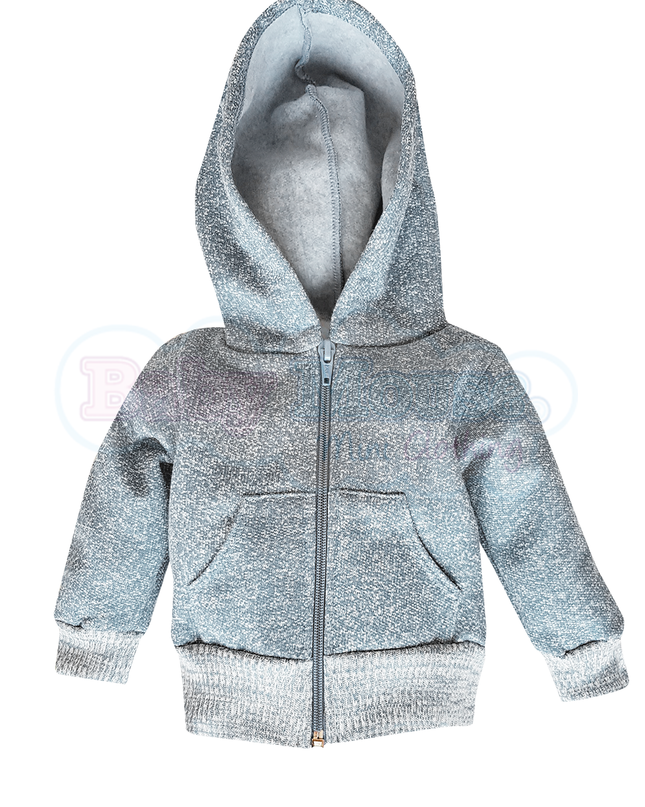 Sudadera Bebé con coderas. Gris