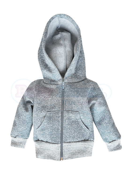 Sudadera Bebé con coderas. Gris