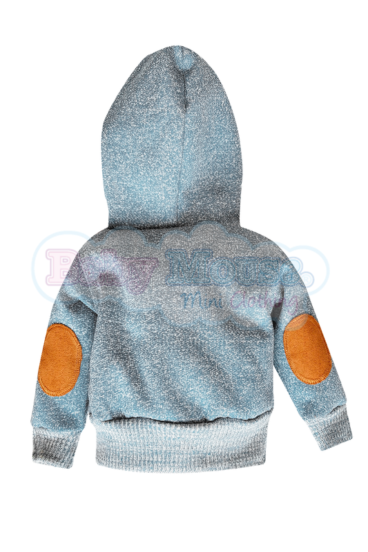 Sudadera Bebé con coderas. Gris