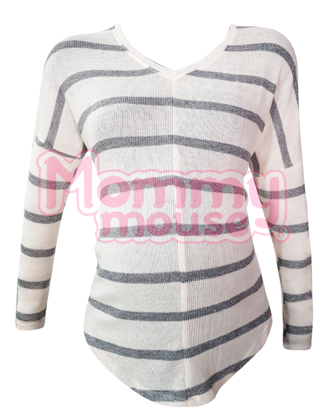 Suéter ligero Maternidad. Blanco