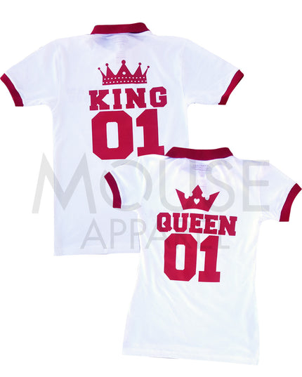 Playera Dama tipo polo . Team Love