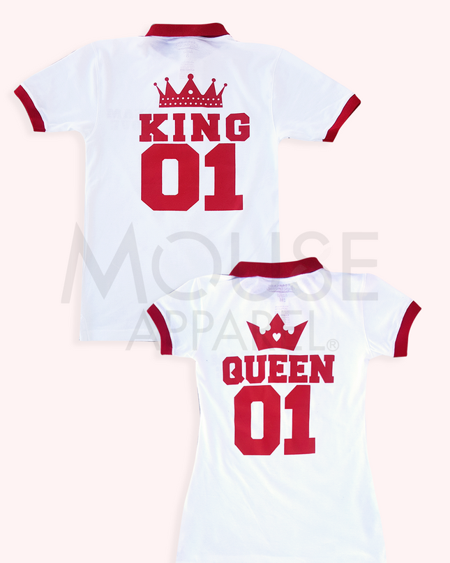 Playera Caballero tipo polo . Team Love