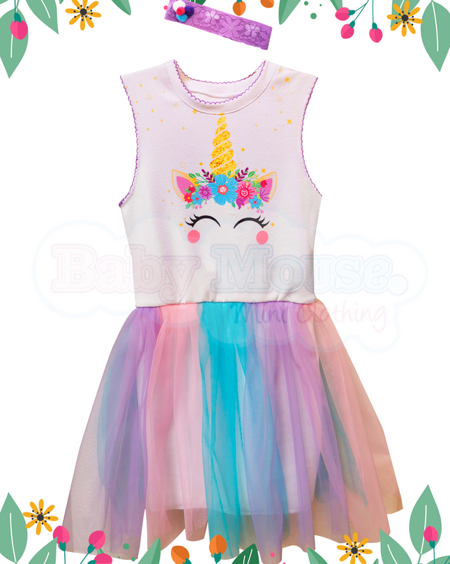Vestido Unicornio 3 meses a 4 Años