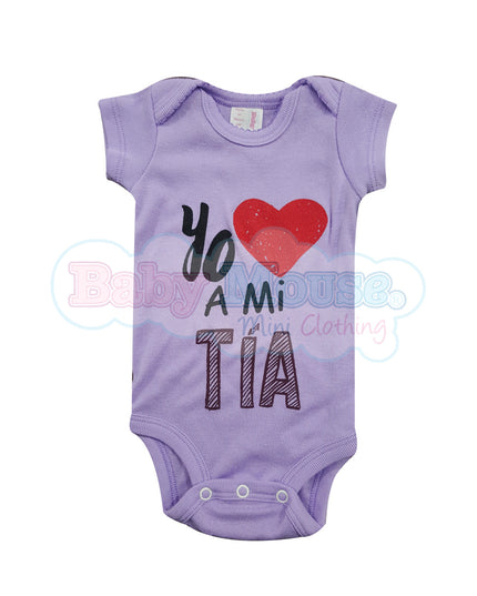 Pañalero Manga Corta Niña . Yo amo a mi tía