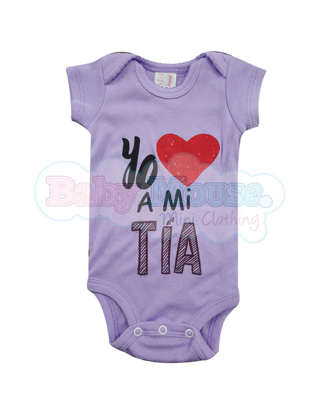 Pañalero Manga Corta Niña . Yo amo a mi tía